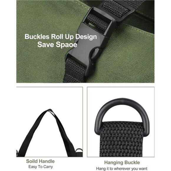 Tool Roll Up Pouch, Tool Roll, 16OZ Canvas Multi-Purpose Wrench Roll Up Bag - Picture 6 of 7